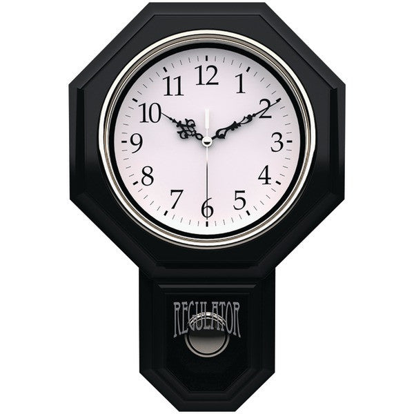 TIMEKEEPER 180BWAC 12" x 17" Essex Pendulum Wall Clock