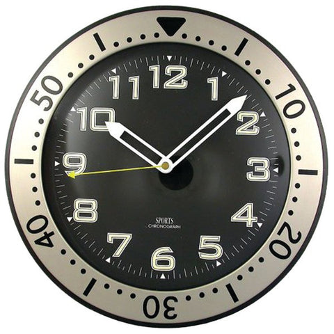 TIMEKEEPER 515BB 12" Round Chronograph Design Wall Clock