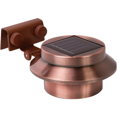 RETHINK 155015 Multipurpose Gutter-Fence Solar Light, 2 pk (Copper)