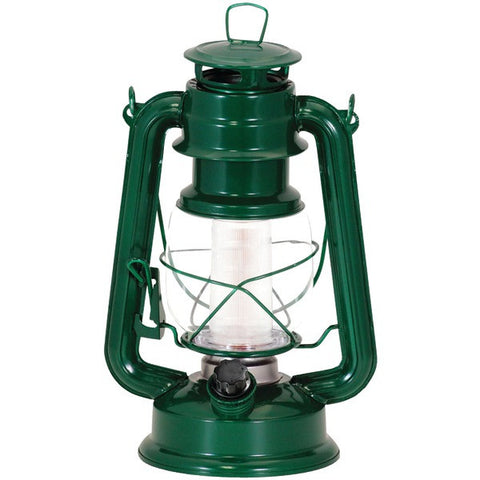North Point 190491 12-LED Vintage Style Lantern (Dark Green)