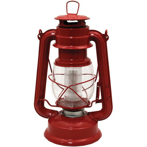 North Point 190492 12-LED Vintage Style Lantern (Red)