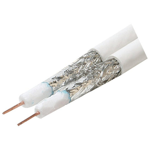 STEREN 200-948WH Dual RG6-U CCS Cable, 500ft