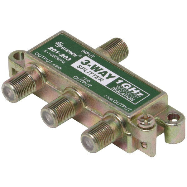 STEREN 201-203 1GHz 90dB Splitter (3 Way)