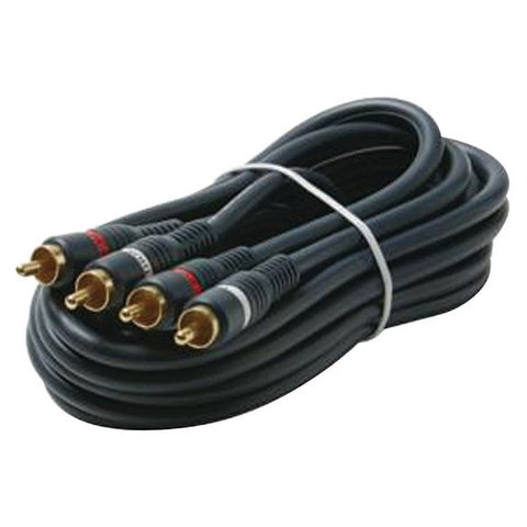 STEREN 254-240BL Dual RCA Stereo Cables (100ft)