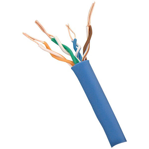STEREN 300-789BL 550MHz CAT-6 UTP UL CMR Cable, 1,000ft (Blue)