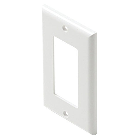 STEREN 310-801WH Plastic Single-Gang Decor Wall Plate