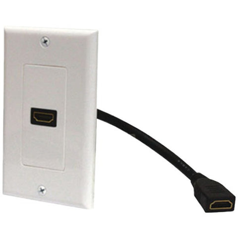 STEREN 526-101WH HDMI(R) Wall Plate & Pigtail