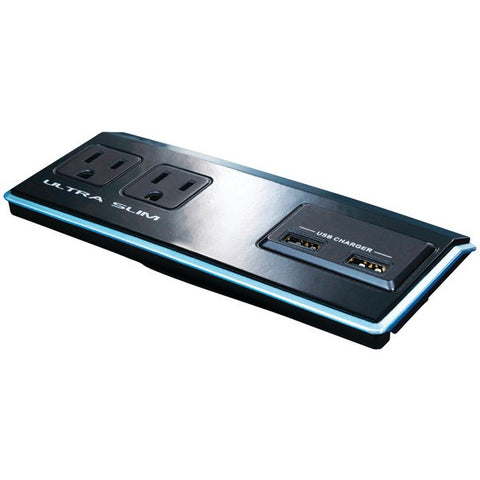 STEREN BL-920-320 2-Outlet Slim AC Wall Tap with 2 USB Outlets