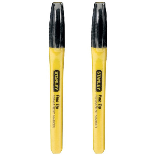 STANLEY 47-316 Fine-Tip Permanent Markers, 2 pk