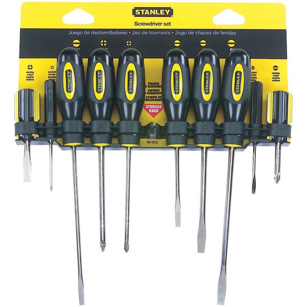 STANLEY 60-100 10-Piece Standard Fluted Screwdriver Set