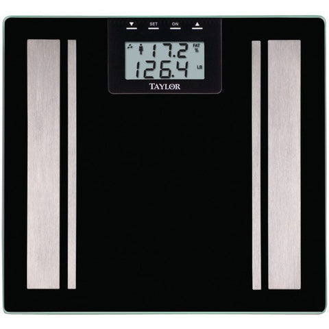 TAYLOR 57364072F Body Fat Digital Scale (Black)