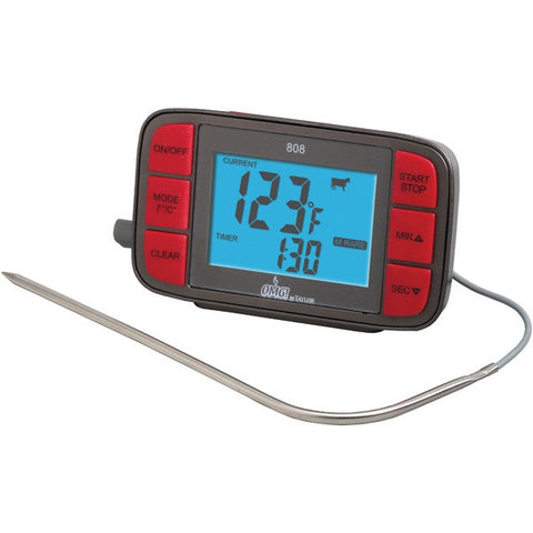 TAYLOR 808OMG Digital Grill Thermometer with Probe & Timer