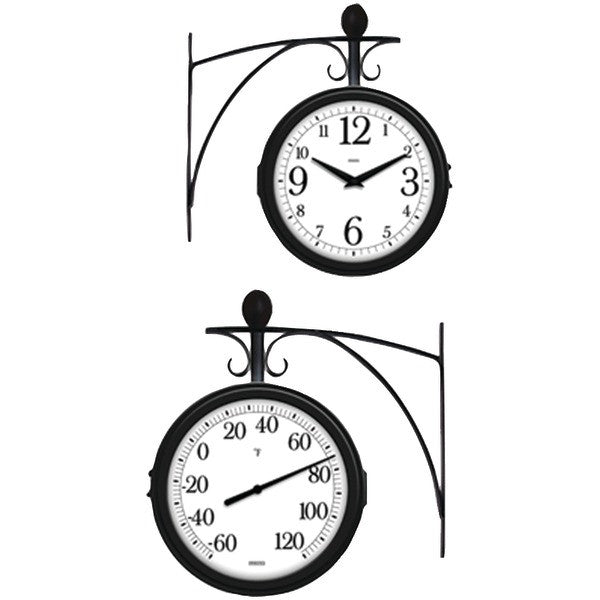 SPRINGFIELD 91572 Station Thermometer & Clock