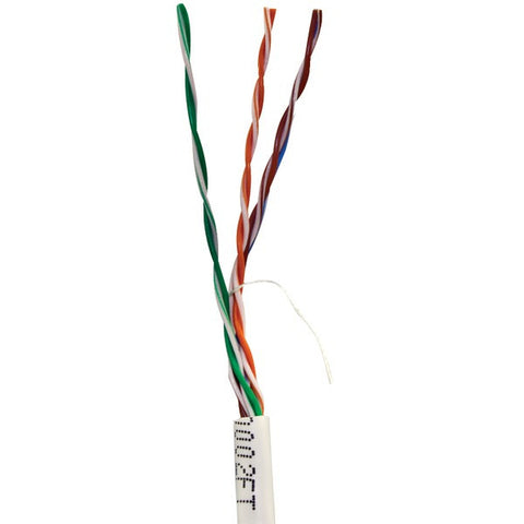 VERICOM MBW5U-01441 CAT-5E UTP Solid Riser CMR Cable, 1,000ft (White)