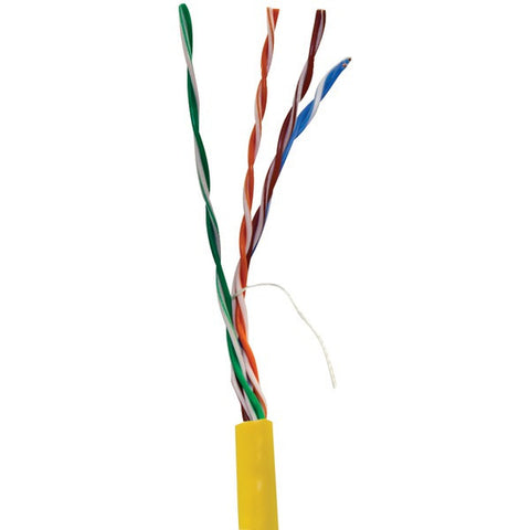 VERICOM MBW5U-01443 CAT-5E UTP Solid Riser CMR Cable, 1,000ft (Yellow)