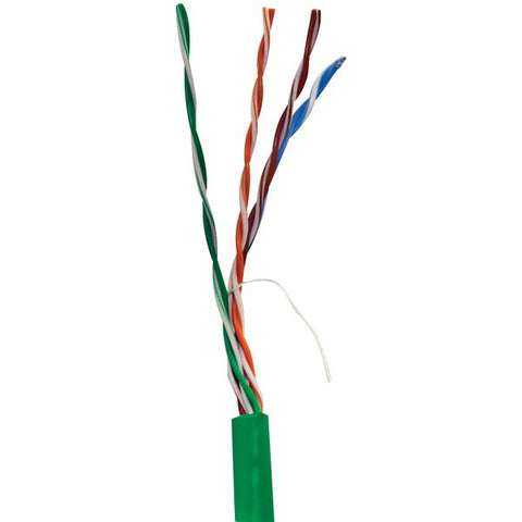VERICOM MBW5U-01555 CAT-5E UTP Solid Riser CMR Cable, 1,000ft (Green)