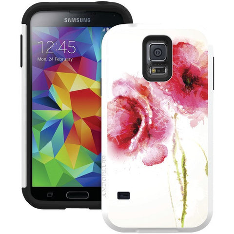 TRIDENT AG-SSGXS5-WT010 Samsung(R) Galaxy S(R) 5 Aegis(R) Series Case (Red Poppies)
