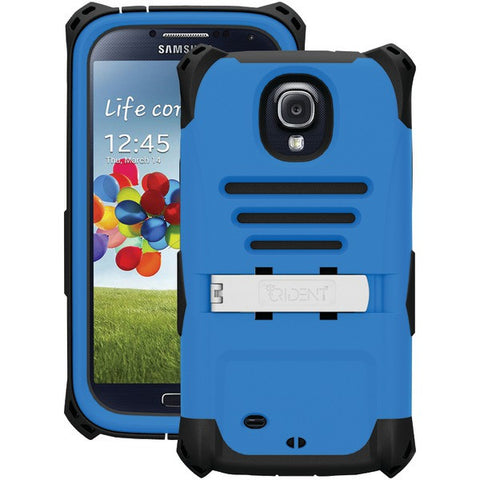 TRIDENT AMS-SAM-S4-BLU Samsung(R) Galaxy S(R) 4 Kraken A.M.S. Series(TM) Case with Belt Clip Holster (Blue)