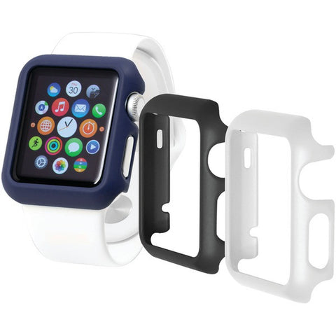 TRIDENT OD-APWG04-BWL00 Odyssey Guard for Apple Watch(R), 3 pk (42mm, Black-White-Blue)