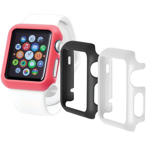 TRIDENT OD-APWG03-BWP00 Odyssey Guard for Apple Watch(R), 3 pk (38mm, Black-White-Pink)