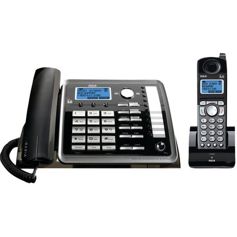 RCA 25255RE2 2-Line Corded-Cordless Expandable Phone with Caller ID & Answerer