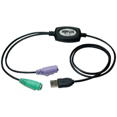 TRIPP LITE B015-000 USB to PS-2 Adapter for Keyboard & Mouse