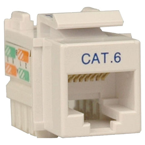 TRIPP LITE N238-001-WH CAT-6-CAT-5E 110-Style Punch-down Keystone Jack (White)