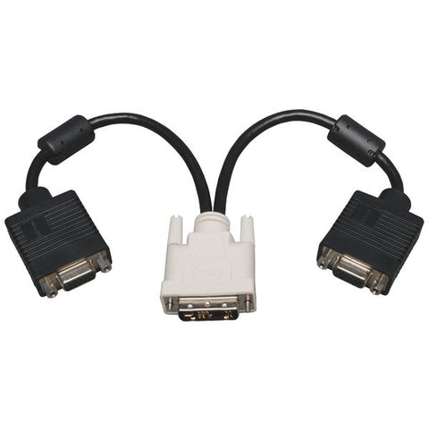 TRIPP LITE P120-001-2 DVI to VGA Splitter Adapter Cable, 1ft