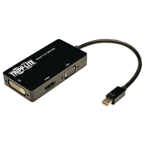 TRIPP LITE P137-06N-HDV Mini DisplayPort to VGA-DVI-HDMI(R) All-in-One Adapter-Converter, 6