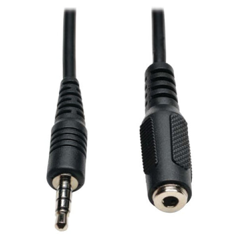 TRIPP LITE P318-006-MF 3.5mm Stereo Audio 4-Position TRRS Male to Female Headset Extension Cable, 6ft