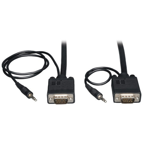 TRIPP LITE P504-010 SVGA High-Resolution Coaxial Monitor Cable with RGB Coaxial & Audio (10ft)