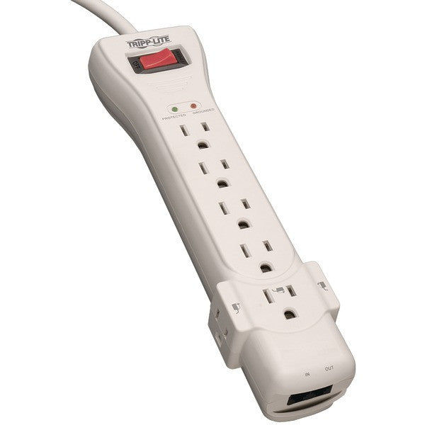 TRIPP LITE SUPER7TEL15 7-Outlet Surge Protector (Telephone & DSL protection)