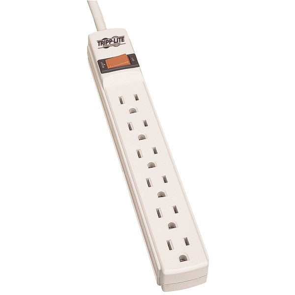 TRIPP LITE TLP602 6-Outlet Surge Protector (180 Joules, 2ft Cord)