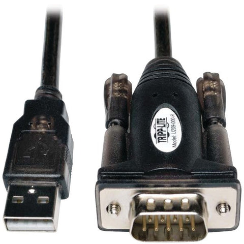 TRIPP LITE U209-000-R USB 2.0 A-Male to D89-Male Serial Adapter Cable, 5ft