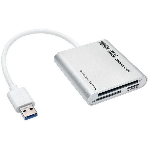 TRIPP LITE U352-000-MD-AL USB 3.0 Memory Card Reader-Writer, Aluminum Case