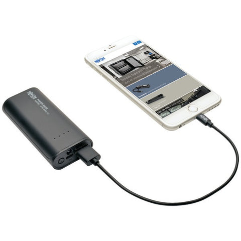 TRIPP LITE UPB-05K2-1U 5,200mAh Mobile Power Bank USB Battery Charger with LED Flashlight