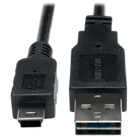 TRIPP LITE UR030-003 A-Male to Mini B-Male Reversible USB 2.0 Cable, 3ft