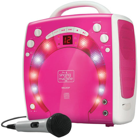 THE SINGING MACHINE SML283P Portable Karaoke Systems (Pink)