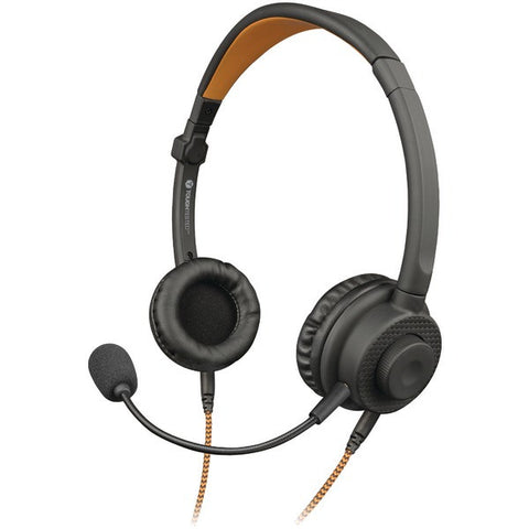 TOUGH TESTED TT-1H3X 3-in-1 Multi-Use Wired Convertible Stereo-Mono Headset with Boom Microphone & Gaming Connectors