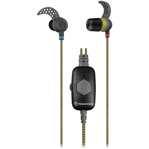 TOUGH TESTED TT-HF-RAN Ranger Noise-Isolation Earbuds with Microphone