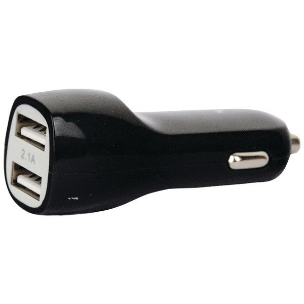 TRAVELOCITY TVOR-PC2U-BW 2.1-Amp Dual USB Car Charger