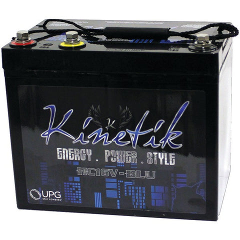 KINETIK 40930 HC BLU Series Battery (HC16V, 1,600 Watts, 50 Amp-Hour Capacity, 16 Volts)