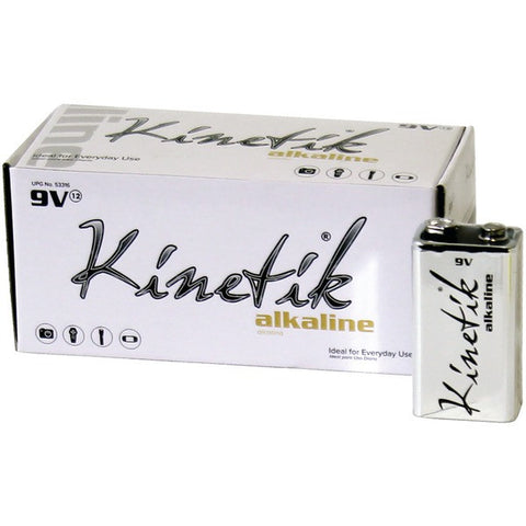 KINETIK 53316 9-Volt Alkaline Batteries, 12 pk