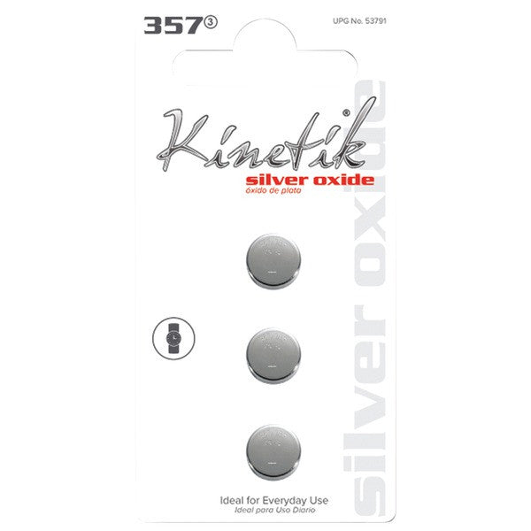 KINETIK 53791 Watch Batteries (357, 3 pk)