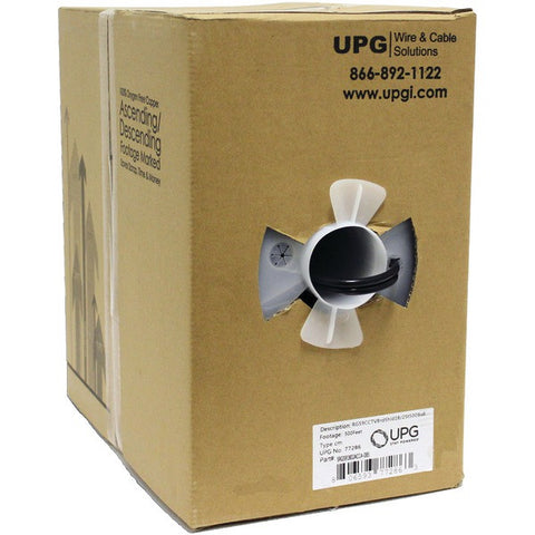 UPG 77286 CCTV Siamese RG59 Cables & 2-Conductor Copper-Covered Aluminum Power Cables, 500ft