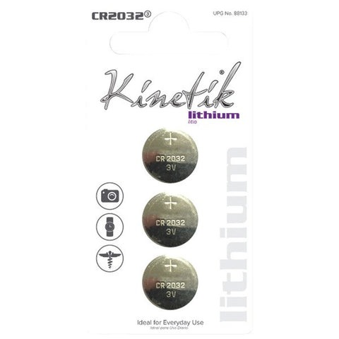 KINETIK 88134 Lithium Batteries (CR2032, 3 pk)