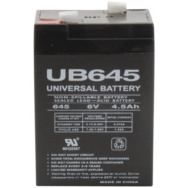 UPG 85998-D5733 Sealed Lead Acid Batteries (6V; 4.5Ah; UB645)