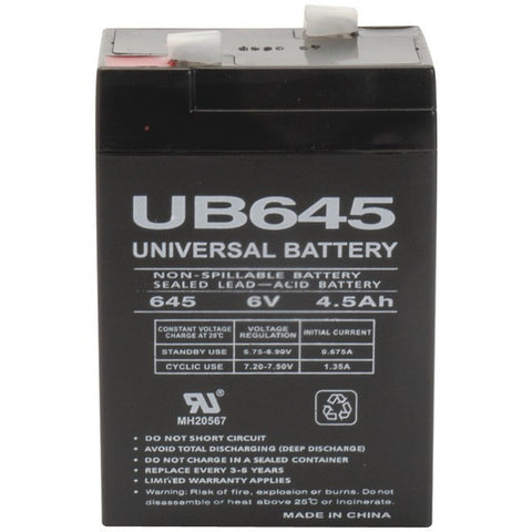 UPG 85998-D5733 Sealed Lead Acid Batteries (6V; 4.5Ah; UB645)