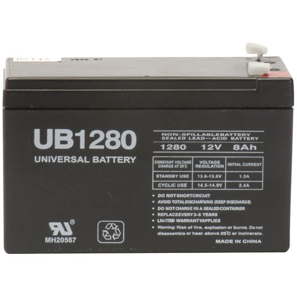 UPG 85986-D5743 Sealed Lead Acid Batteries (12V; 8Ah; .187 Tab Terminals; UB1280)