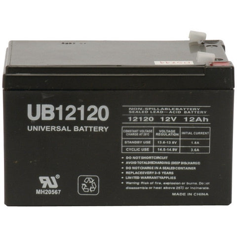 UPG 85977-D5744 Sealed Lead Acid Batteries (12V; 12Ah; .187 Tab Terminals; UB12120)